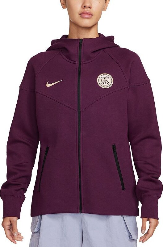 Women's Nike Burgundy Paris Saint-Germain 2024/25 Tech Fleece Full-Zip Hoodie