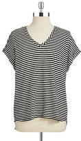 Thumbnail for your product : Vince Camuto Striped V-Neck Tee