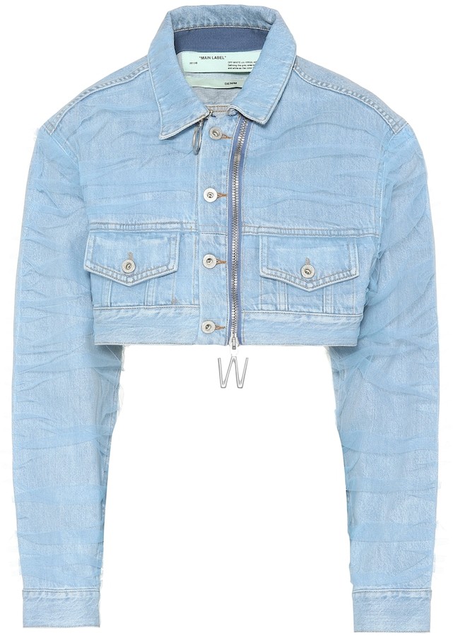 off white jean jacket womens