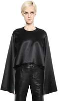 Thumbnail for your product : Ellery Cropped & Flared Silk Satin Top