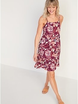 floral print swing dress