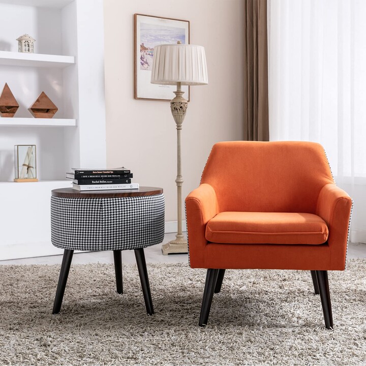 Zanzio Accent Chair with Storage Ottoman Lounge Chair with Round Table ShopStyle