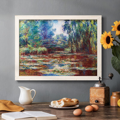 Wexford Home Water Lily Pond And Japanese Bridge 1905 02 Framed On Canvas Print