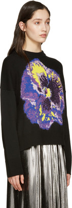 Christopher Kane Black Flower Sweater
