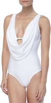 Thumbnail for your product : Luxe by Lisa Vogel Cowl-Neck One-Piece Swimsuit