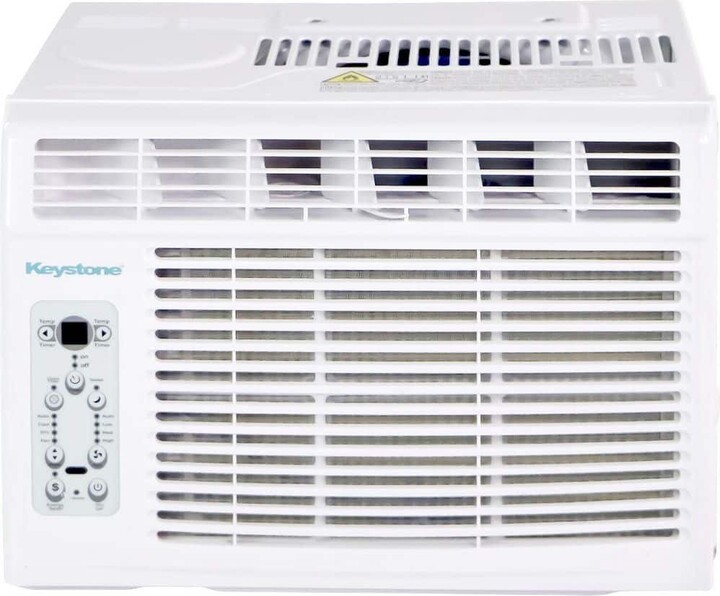 Key Stone 10,000 BTU (DOE) Window Air Conditioner Cools 450 sq. ft. with Dehumidifier and Remote in White