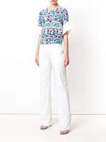 Thumbnail for your product : Emilio Pucci printed pleated-trim top