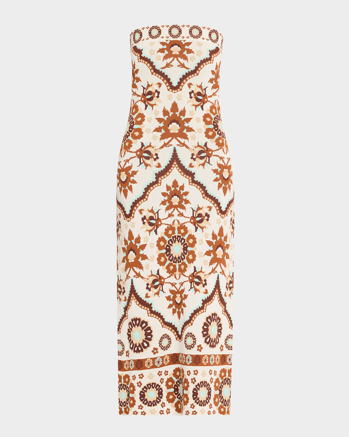 Cara Cara Rome Strapless Knit Midi Dress