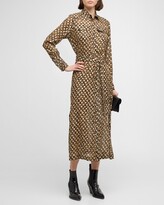 Thumbnail for your product : Golden Goose Leopard-Print Fil Coupe Shirtdress