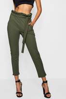 Thumbnail for your product : boohoo Tie Waist Trouser