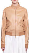 Thumbnail for your product : The Row Erhly Zip-Front Leather Bomber Jacket