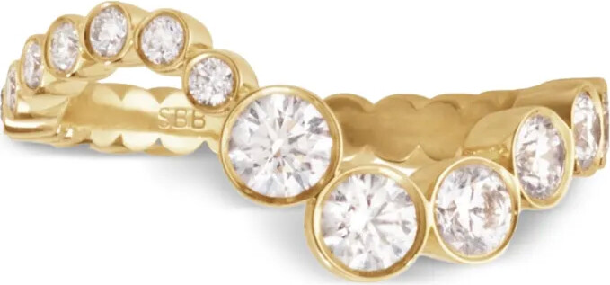 Sophie Bille Brahe 18kt recycled yellow gold Ensemble Ocean diamond ring