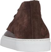 Thumbnail for your product : Barneys New York Men's Combo Chukka Sneakers-Brown