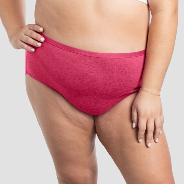 Agnes Orinda Women's 4 Pack Briefs Underwear Soft Breathable Hipster Panties  Black, Watermelon Red, Beige, Pink Medium : Target