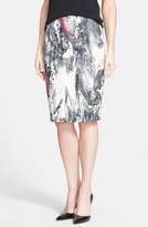 Thumbnail for your product : Rachel Roy Marble Print Pencil Skirt