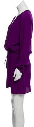Diane von Furstenberg Sliced Long Sleeve Dress