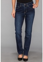 Thumbnail for your product : Jag Jeans Petite Petite Francesca Straight in Dark Rain Wash
