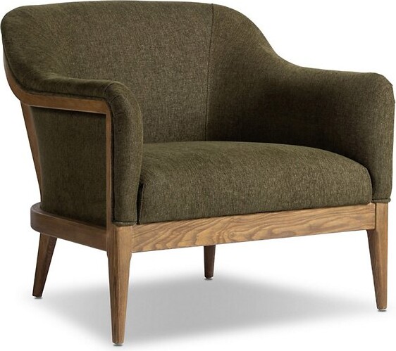 Four Hands Colston Lounge Chair in Green