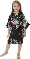 Thumbnail for your product : JOYTTON Kids' Peacock Satin Rayon Kimono Robe Bathrobe Nightgown (2,)