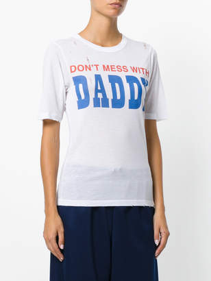 Filles a papa Daddy distressed T-shirt