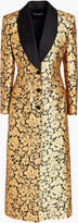 Thumbnail for your product : Dolce & Gabbana Satin-paneled metallic brocade coat