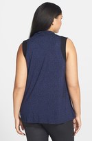 Thumbnail for your product : Sejour Cowl Neck Shell (Plus Size)