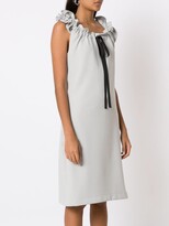 Thumbnail for your product : Gloria Coelho Gathered-Neckline Midi Dress