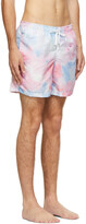 Thumbnail for your product : Bather Blue & Pink Tie-Dye Swim Shorts