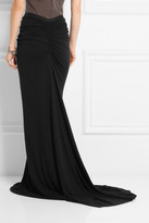 Thumbnail for your product : Rick Owens LILIES jersey fishtail maxi skirt