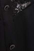 Thumbnail for your product : Magda Butrym Sondrio Lace-paneled Silk-satin Shirt Dress