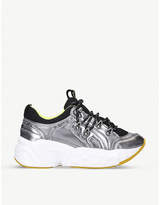 Thumbnail for your product : DKNY Avi metallic low-top trainers
