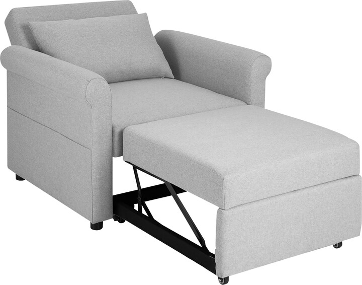 3 in 1 Convertible Sofa Bed Pull out Adjustable Reclining Sofa Chair