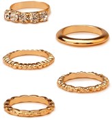 Thumbnail for your product : Forever 21 Rhinestone Stackable Ring Set