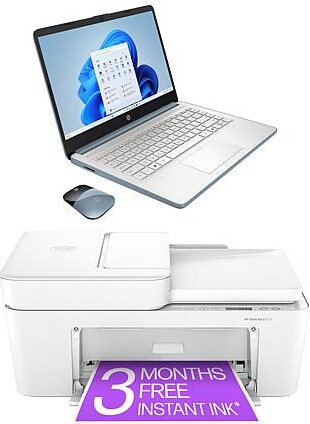 HP 14" Touchscreen 4GB RAM 64GB Storage Laptop with Office 365 - Natural Silver