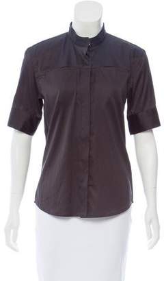 Reed Krakoff Short Sleeve Button-Up Top