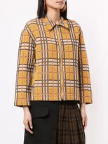 Thumbnail for your product : Coohem Zipped Tartan Tweed Jacket
