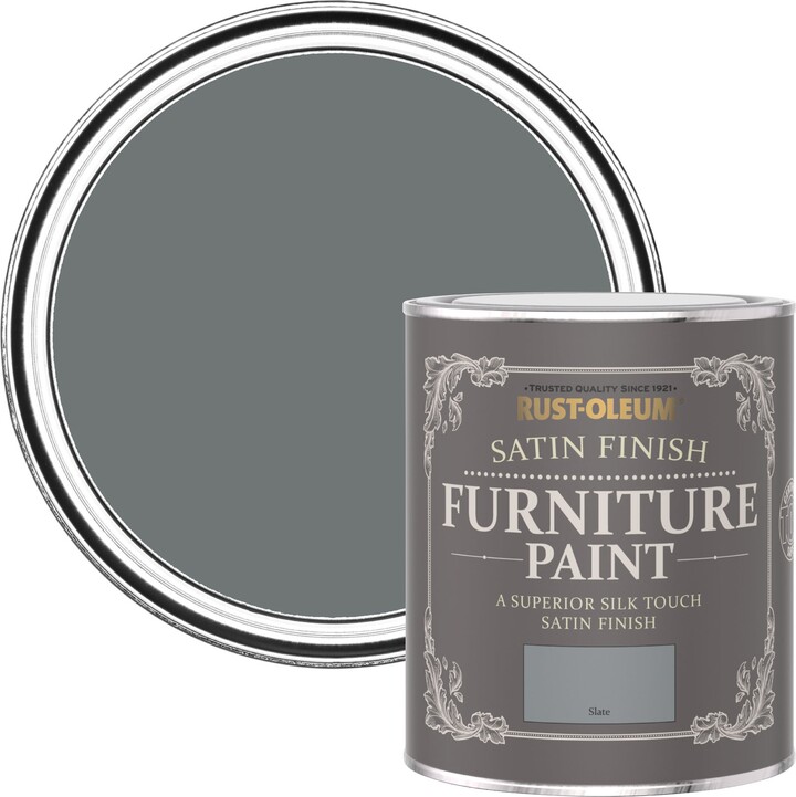 RustOleum Slate Satin Furniture Paint Grey ShopStyle Bookcases & Shelves