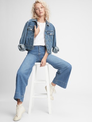 Gap Sky High Wide-Leg Jeans With Washwell - ShopStyle