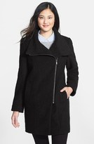 Thumbnail for your product : DKNY Asymmetric Zip Bouclé Coat (Online Only)
