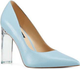 blue clear heels