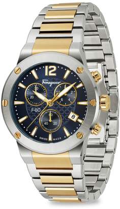 Ferragamo Two-Tone Stainless Steel Chronograph Watch