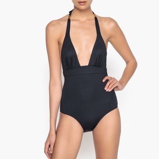 La Redoute Collections One-Piece Open Back Swimsuit