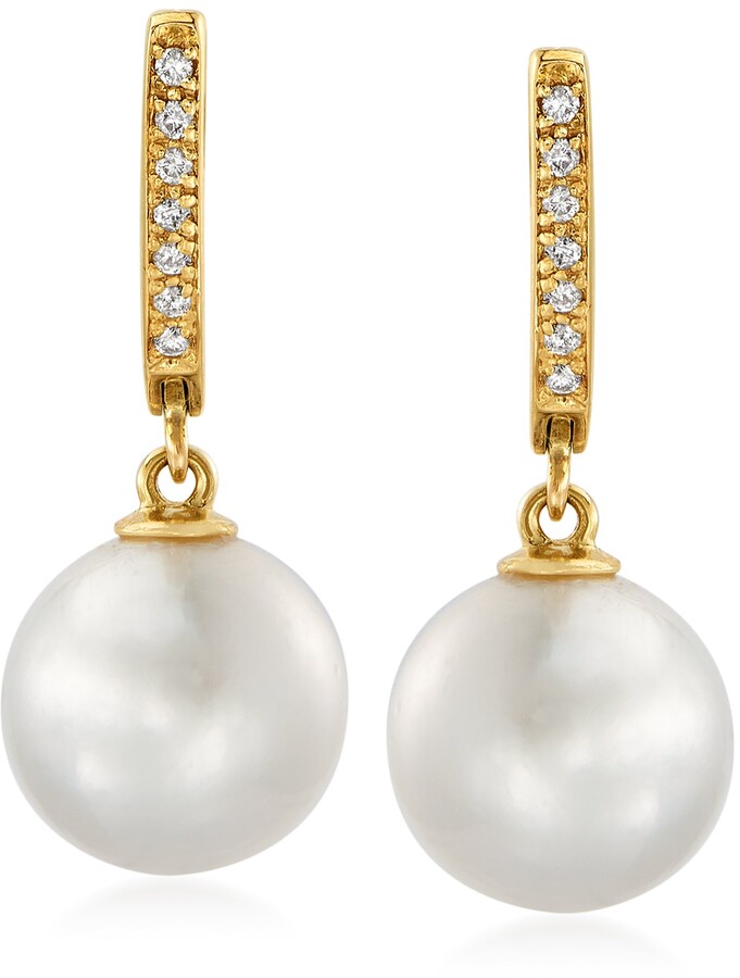 South Sea Pearl Drop Earrings | Shop the world's largest 