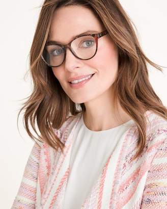 Chico's Chicos Faux-Snakeskin Red Reading Glasses