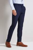 Thumbnail for your product : Moss Bros Skinny Fit Blue POW Check Trousers
