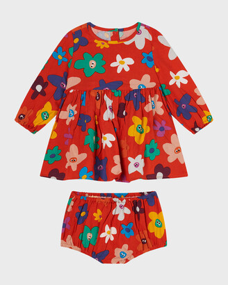  Stella McCartney Girl's Daises Dress with Frills  (Toddler/Little Kids/Big Kids) Blue 4T (Toddler): Clothing, Shoes & Jewelry