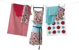 Thumbnail for your product : Ambrosia Lola & Kit Tea Towels Set of 3 Blue
