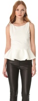 Thumbnail for your product : Alice + Olivia Sleeveless Peplum Top
