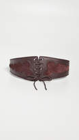 Thumbnail for your product : Zimmermann Scalloped Lace Up Waist Belt