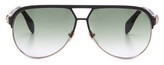 Thumbnail for your product : Alexander McQueen Flat Top Aviator Sunglasses